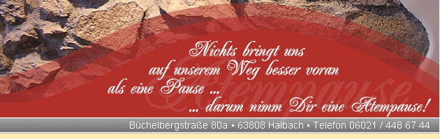 Nichts bringt uns auf unserem Weg besser voran als eine Pause - darum nimm dir eine Atempause